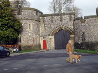 城の入り口ゲート